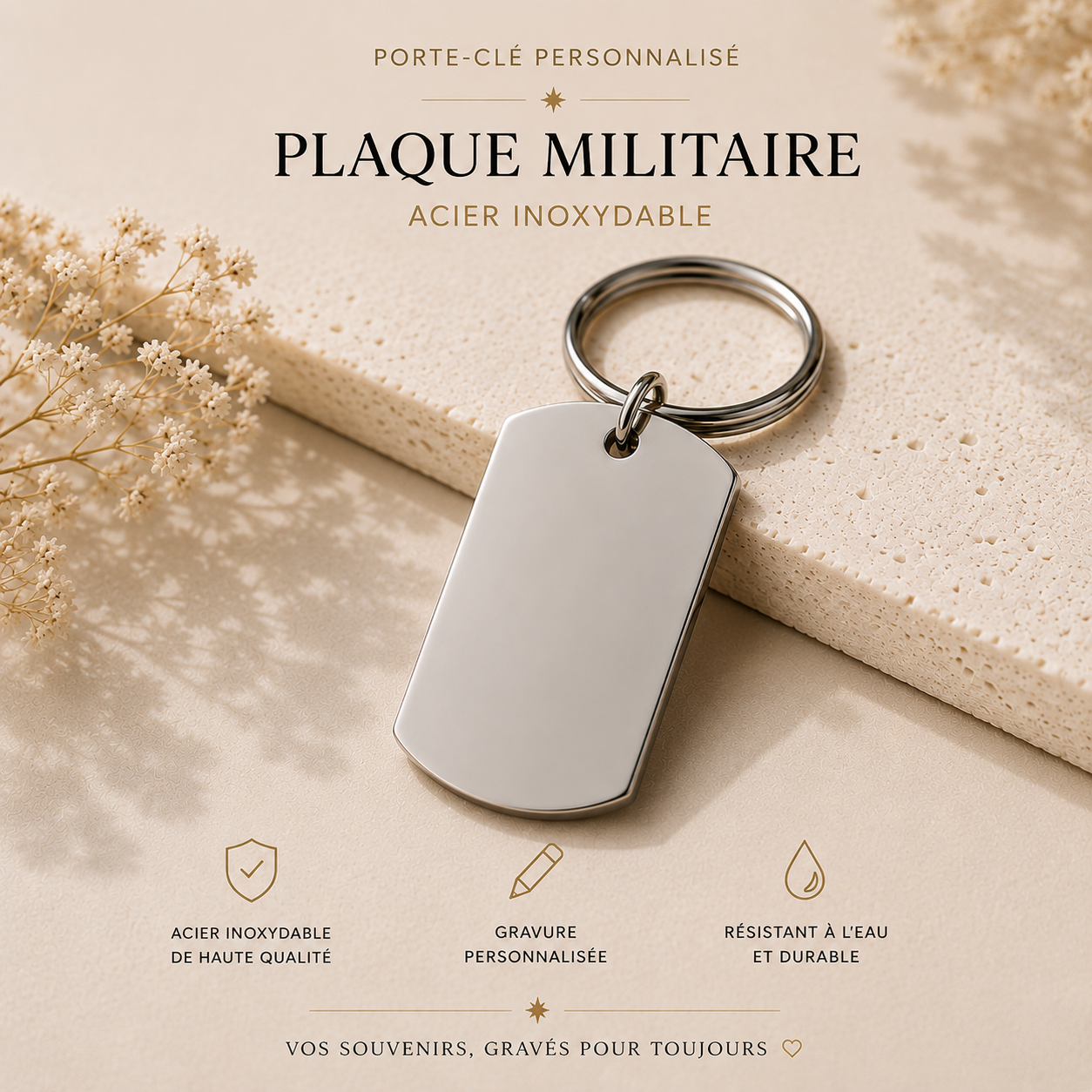 Porte-clé & bijou de sac personnalisé